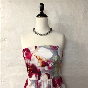 BANANA REPUBLIC Floral strapless dress - LIKE NEW